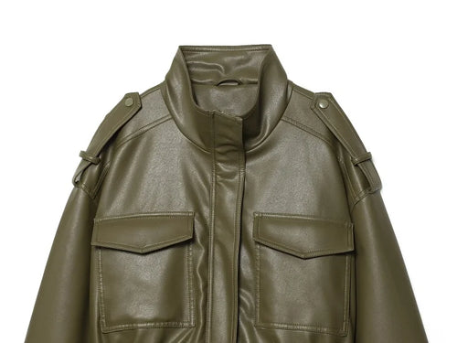 Arden Cropped Moto Jacket