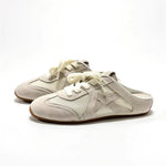 Tessa Retro Lace-Up Mules