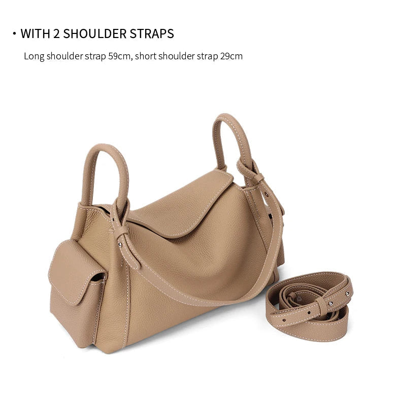 Aveline Leather Shoulder Bag