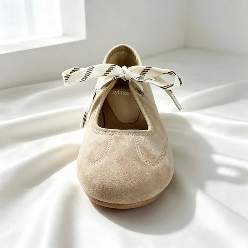 Lauren Lace-up Ballet Flats