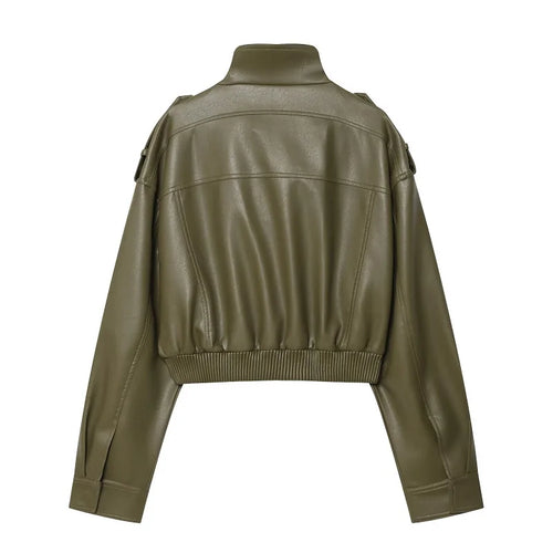 Arden Cropped Moto Jacket