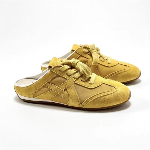 Tessa Retro Lace-Up Mules