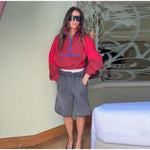 Colorblock Cropped Windbreaker