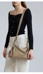 Aveline Leather Shoulder Bag
