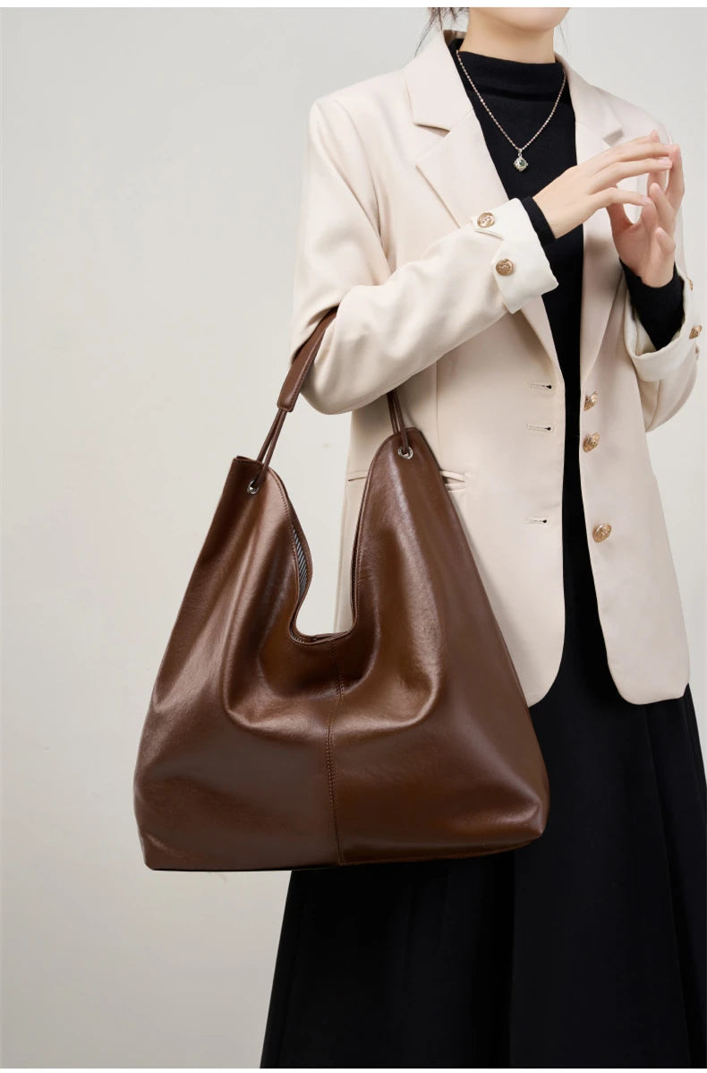 Noemi Leather Hobo Bag