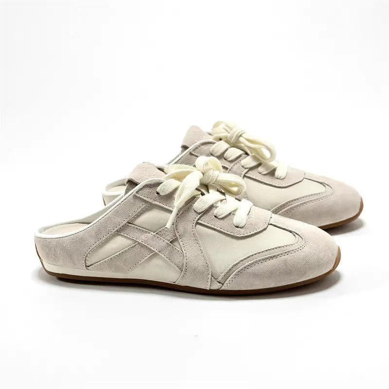 Tessa Retro Lace-Up Mules
