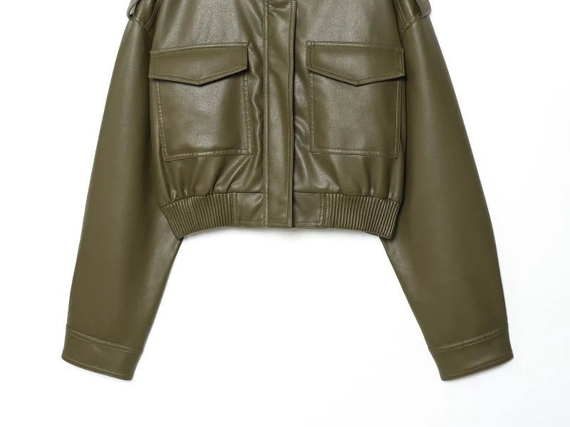Arden Cropped Moto Jacket