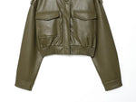 Arden Cropped Moto Jacket