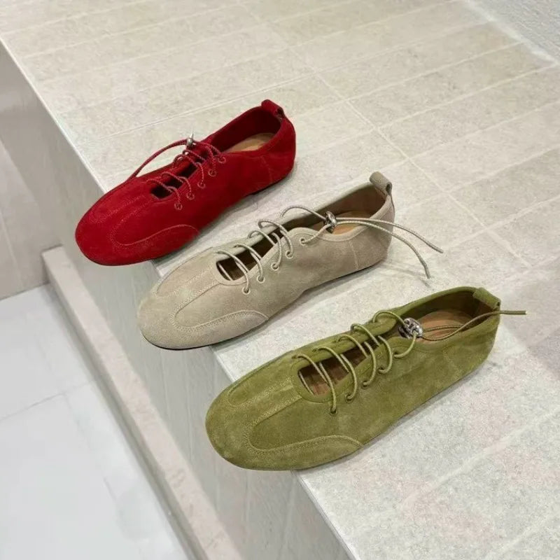 Solene Lace-Up Flats