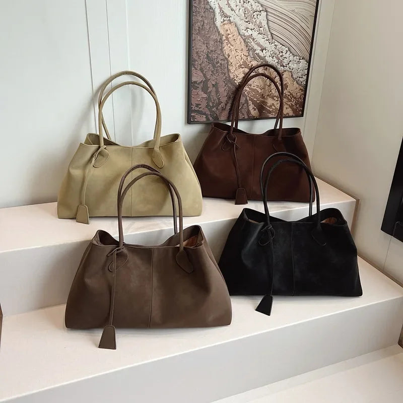 Amara Suede Shoulder Bag