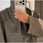 Sienna Croc-Embossed Jacket