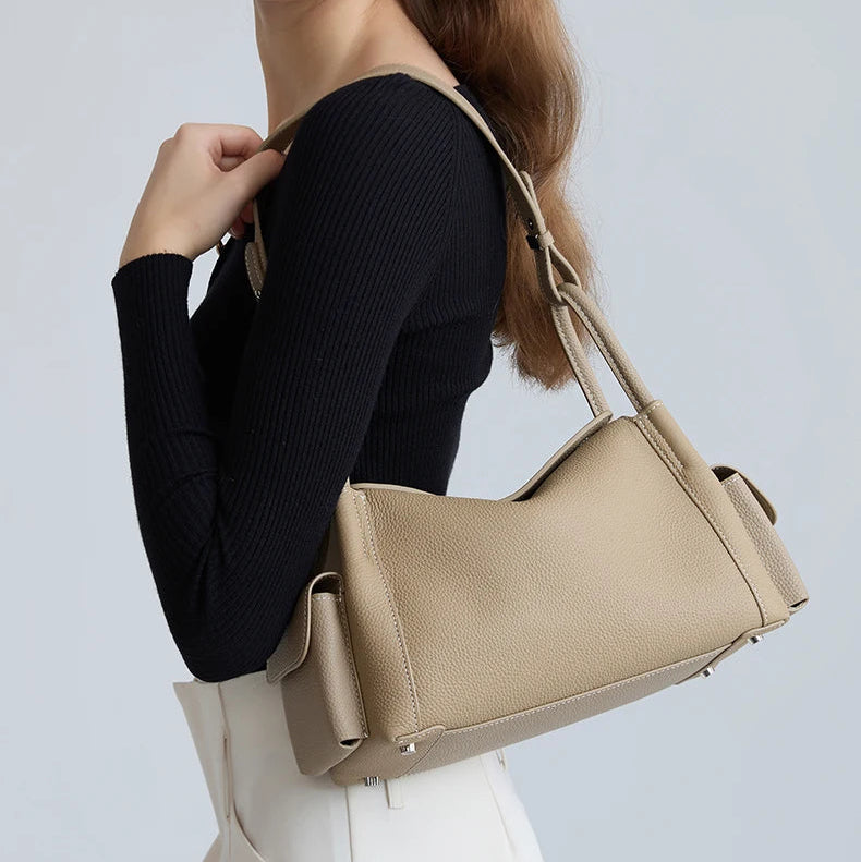 Aveline Leather Shoulder Bag