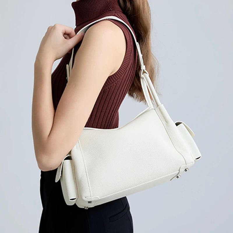 Aveline Leather Shoulder Bag