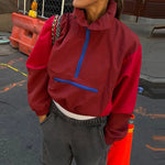 Colorblock Cropped Windbreaker
