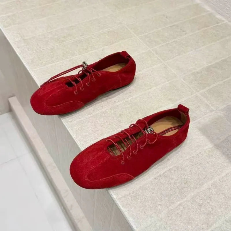 Solene Lace-Up Flats