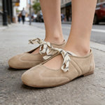 Lauren Lace-up Ballet Flats