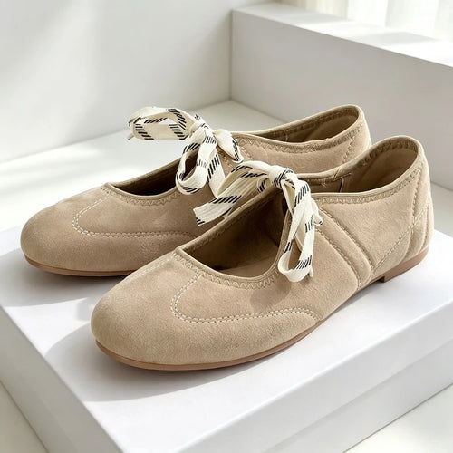 Lauren Lace-up Ballet Flats