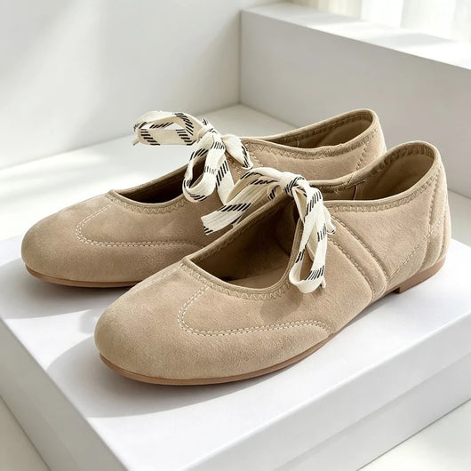 Lauren Lace-up Ballet Flats