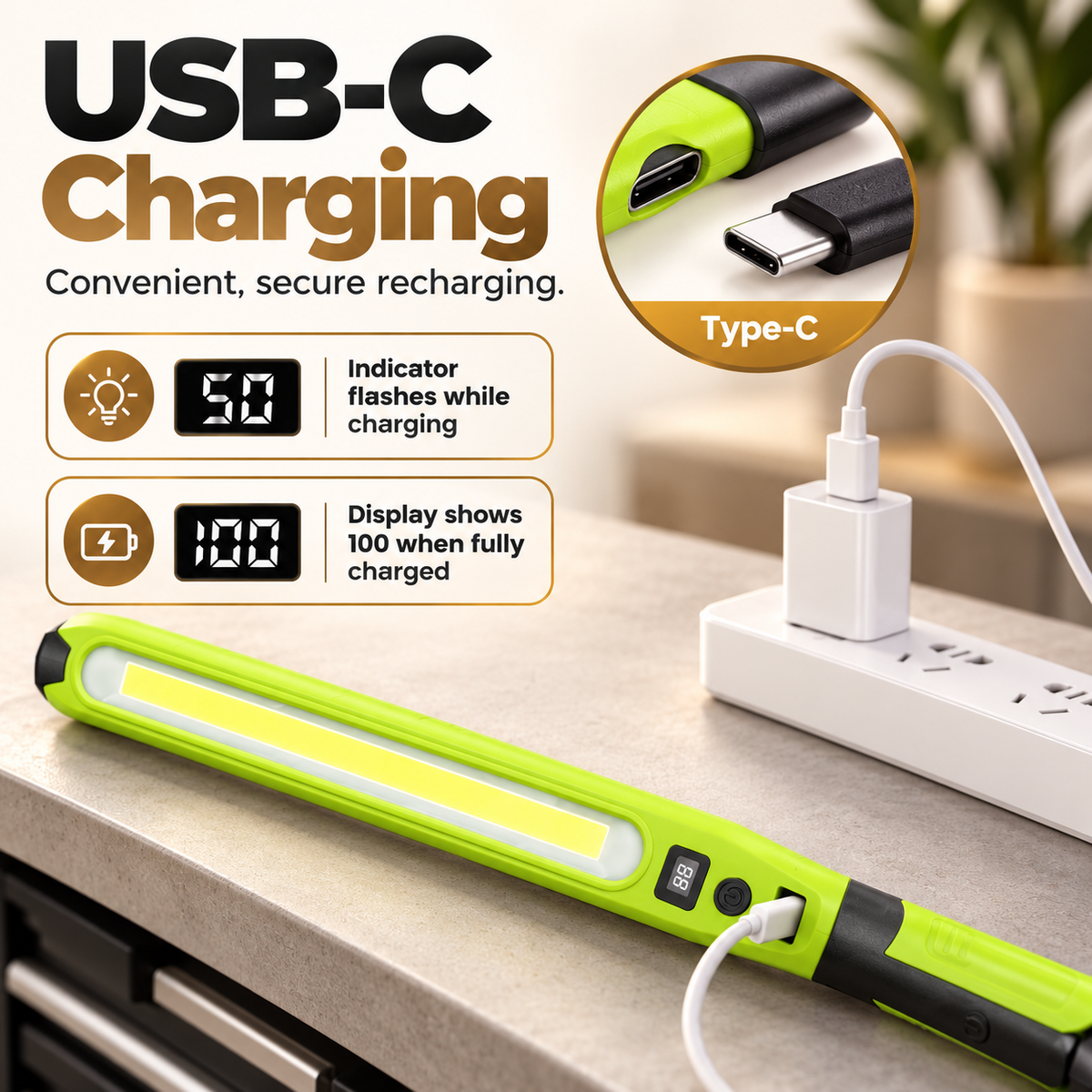Rechargeable Magnetic Work Light