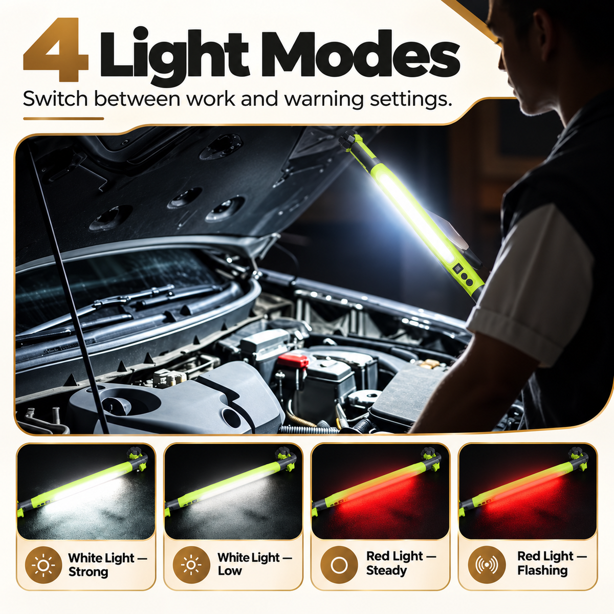Rechargeable Magnetic Work Light