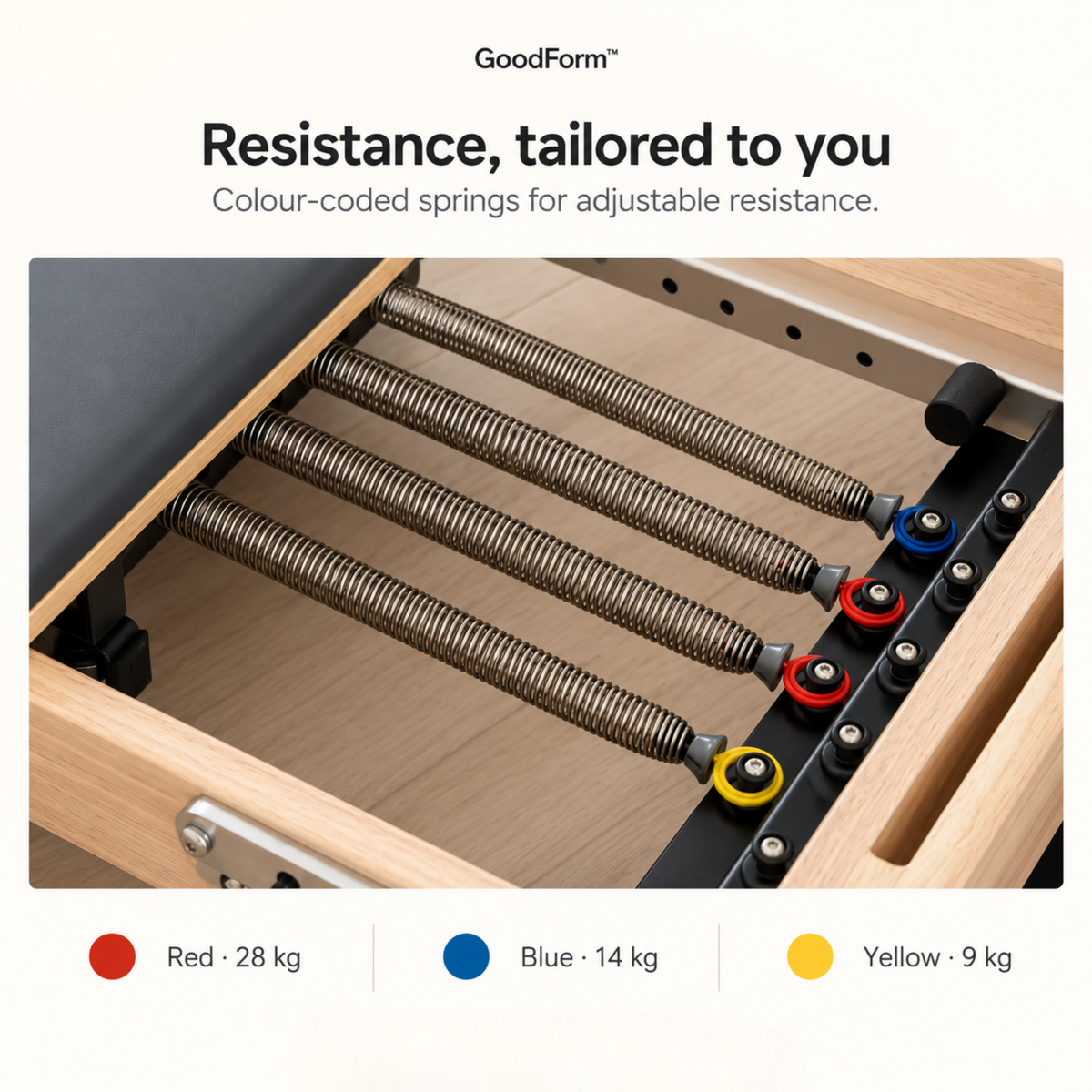 GoodForm™ Wooden Studio Pilates Reformer