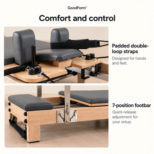 GoodForm™ Wooden Studio Pilates Reformer