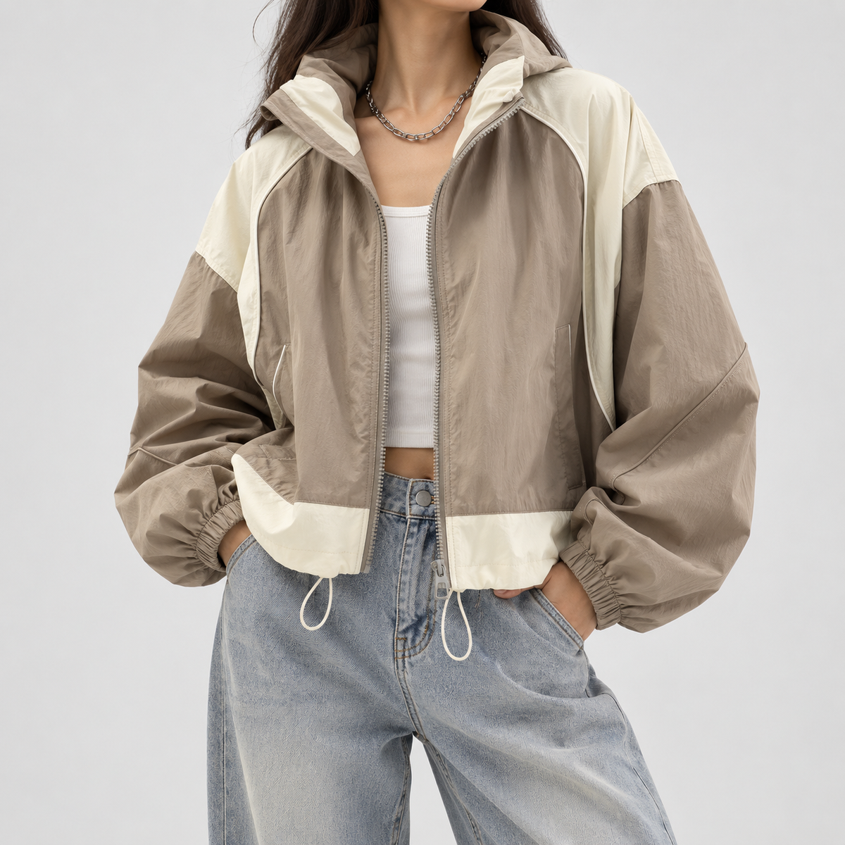 Soren Contrast Windbreaker