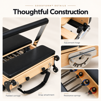 GoodForm™ Wooden Studio Pilates Reformer