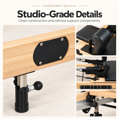GoodForm™ Wooden Studio Pilates Reformer